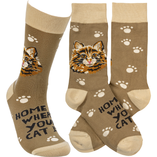 Free Cat Comfy Socks With $195+ Order